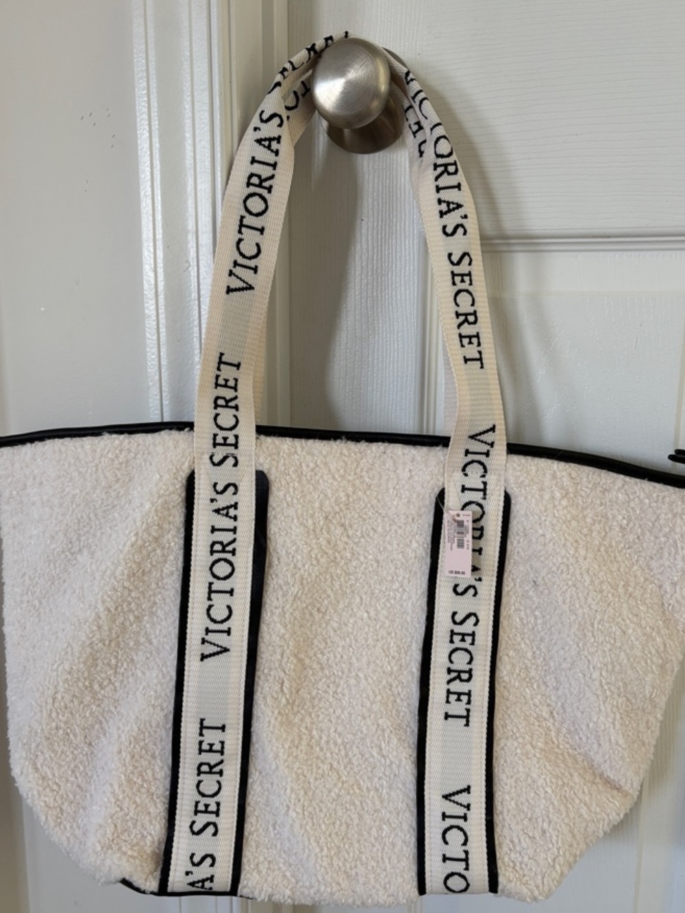Victoria's Secret Cream Sherpa Tote